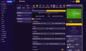 SpinBet Casino bet slip with accumulator betting options