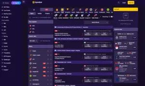 SpinBet Casino mobile lobby with game categories